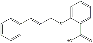 2-[(3-phenylprop-2-en-1-yl)sulfanyl]benzoic acid 구조식 이미지