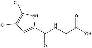 2-[(4,5-dichloro-1H-pyrrol-2-yl)formamido]propanoic acid 구조식 이미지