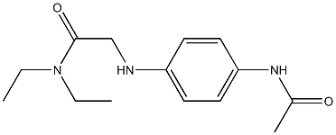 2-[(4-acetamidophenyl)amino]-N,N-diethylacetamide Structure