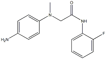 2-[(4-aminophenyl)(methyl)amino]-N-(2-fluorophenyl)acetamide Structure