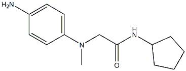 2-[(4-aminophenyl)(methyl)amino]-N-cyclopentylacetamide 구조식 이미지