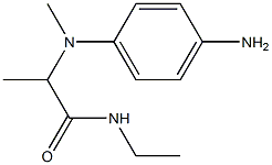 2-[(4-aminophenyl)(methyl)amino]-N-ethylpropanamide Structure