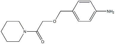 2-[(4-aminophenyl)methoxy]-1-(piperidin-1-yl)ethan-1-one Structure