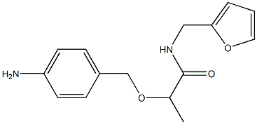 2-[(4-aminophenyl)methoxy]-N-(furan-2-ylmethyl)propanamide 구조식 이미지