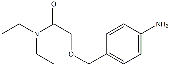 2-[(4-aminophenyl)methoxy]-N,N-diethylacetamide 구조식 이미지