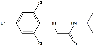 2-[(4-bromo-2,6-dichlorophenyl)amino]-N-(propan-2-yl)acetamide 구조식 이미지