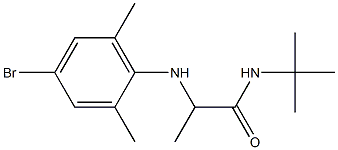 2-[(4-bromo-2,6-dimethylphenyl)amino]-N-tert-butylpropanamide Structure