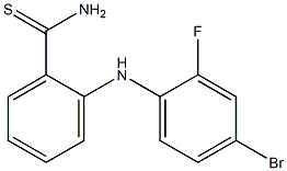 2-[(4-bromo-2-fluorophenyl)amino]benzene-1-carbothioamide Structure