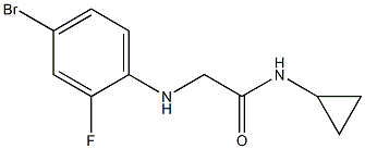 2-[(4-bromo-2-fluorophenyl)amino]-N-cyclopropylacetamide Structure