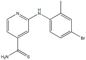 2-[(4-bromo-2-methylphenyl)amino]pyridine-4-carbothioamide 구조식 이미지