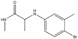 2-[(4-bromo-3-methylphenyl)amino]-N-methylpropanamide Structure