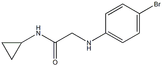 2-[(4-bromophenyl)amino]-N-cyclopropylacetamide 구조식 이미지