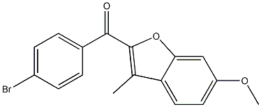 2-[(4-bromophenyl)carbonyl]-6-methoxy-3-methyl-1-benzofuran Structure