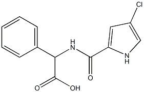 2-[(4-chloro-1H-pyrrol-2-yl)formamido]-2-phenylacetic acid 구조식 이미지