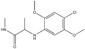 2-[(4-chloro-2,5-dimethoxyphenyl)amino]-N-methylpropanamide Structure