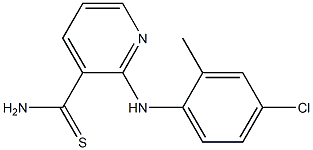 2-[(4-chloro-2-methylphenyl)amino]pyridine-3-carbothioamide 구조식 이미지