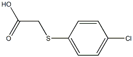 2-[(4-chlorophenyl)sulfanyl]acetic acid 구조식 이미지