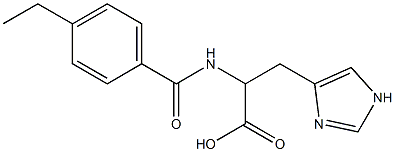 2-[(4-ethylbenzoyl)amino]-3-(1H-imidazol-4-yl)propanoic acid Structure