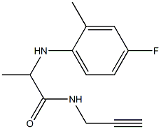 2-[(4-fluoro-2-methylphenyl)amino]-N-(prop-2-yn-1-yl)propanamide Structure