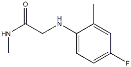 2-[(4-fluoro-2-methylphenyl)amino]-N-methylacetamide 구조식 이미지