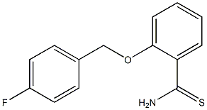 2-[(4-fluorobenzyl)oxy]benzenecarbothioamide 구조식 이미지