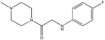 2-[(4-fluorophenyl)amino]-1-(4-methylpiperazin-1-yl)ethan-1-one Structure