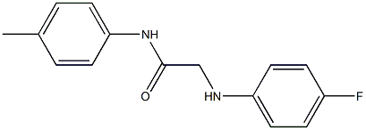 2-[(4-fluorophenyl)amino]-N-(4-methylphenyl)acetamide 구조식 이미지