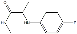 2-[(4-fluorophenyl)amino]-N-methylpropanamide 구조식 이미지