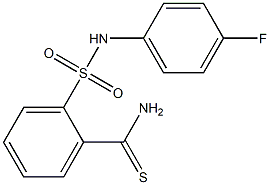 2-[(4-fluorophenyl)sulfamoyl]benzene-1-carbothioamide 구조식 이미지