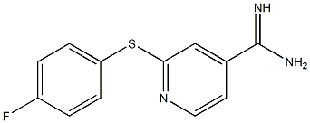 2-[(4-fluorophenyl)sulfanyl]pyridine-4-carboximidamide Structure