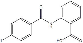 2-[(4-iodobenzene)(methyl)amido]benzoic acid 구조식 이미지