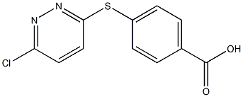 4-[(6-chloropyridazin-3-yl)thio]benzoic acid 구조식 이미지