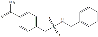 4-[(benzylsulfamoyl)methyl]benzene-1-carbothioamide Structure