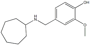 4-[(cycloheptylamino)methyl]-2-methoxyphenol Structure