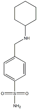 4-[(cyclohexylamino)methyl]benzene-1-sulfonamide 구조식 이미지