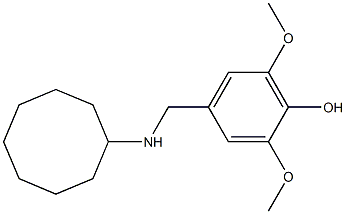 4-[(cyclooctylamino)methyl]-2,6-dimethoxyphenol Structure