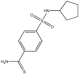 4-[(cyclopentylamino)sulfonyl]benzenecarbothioamide 구조식 이미지