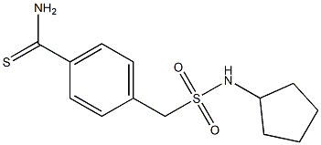 4-[(cyclopentylsulfamoyl)methyl]benzene-1-carbothioamide Structure