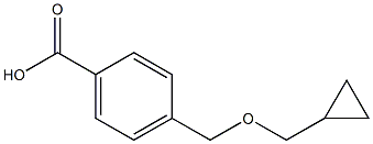 4-[(cyclopropylmethoxy)methyl]benzoic acid Structure