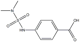 4-[(dimethylsulfamoyl)amino]benzoic acid 구조식 이미지