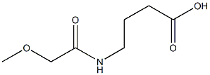 4-[(methoxyacetyl)amino]butanoic acid Structure