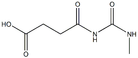 4-[(methylcarbamoyl)amino]-4-oxobutanoic acid 구조식 이미지