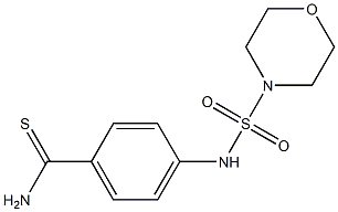 4-[(morpholine-4-sulfonyl)amino]benzene-1-carbothioamide 구조식 이미지