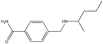 4-[(pentan-2-ylamino)methyl]benzamide Structure
