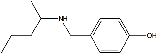 4-[(pentan-2-ylamino)methyl]phenol Structure
