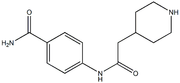 4-[(piperidin-4-ylacetyl)amino]benzamide 구조식 이미지