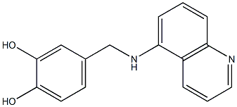 4-[(quinolin-5-ylamino)methyl]benzene-1,2-diol 구조식 이미지