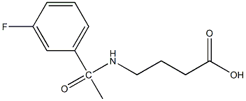 4-[1-(3-fluorophenyl)acetamido]butanoic acid 구조식 이미지