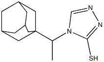 4-[1-(adamantan-1-yl)ethyl]-4H-1,2,4-triazole-3-thiol Structure