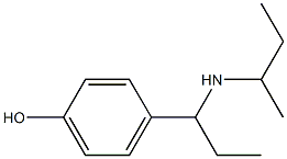 4-[1-(butan-2-ylamino)propyl]phenol Structure